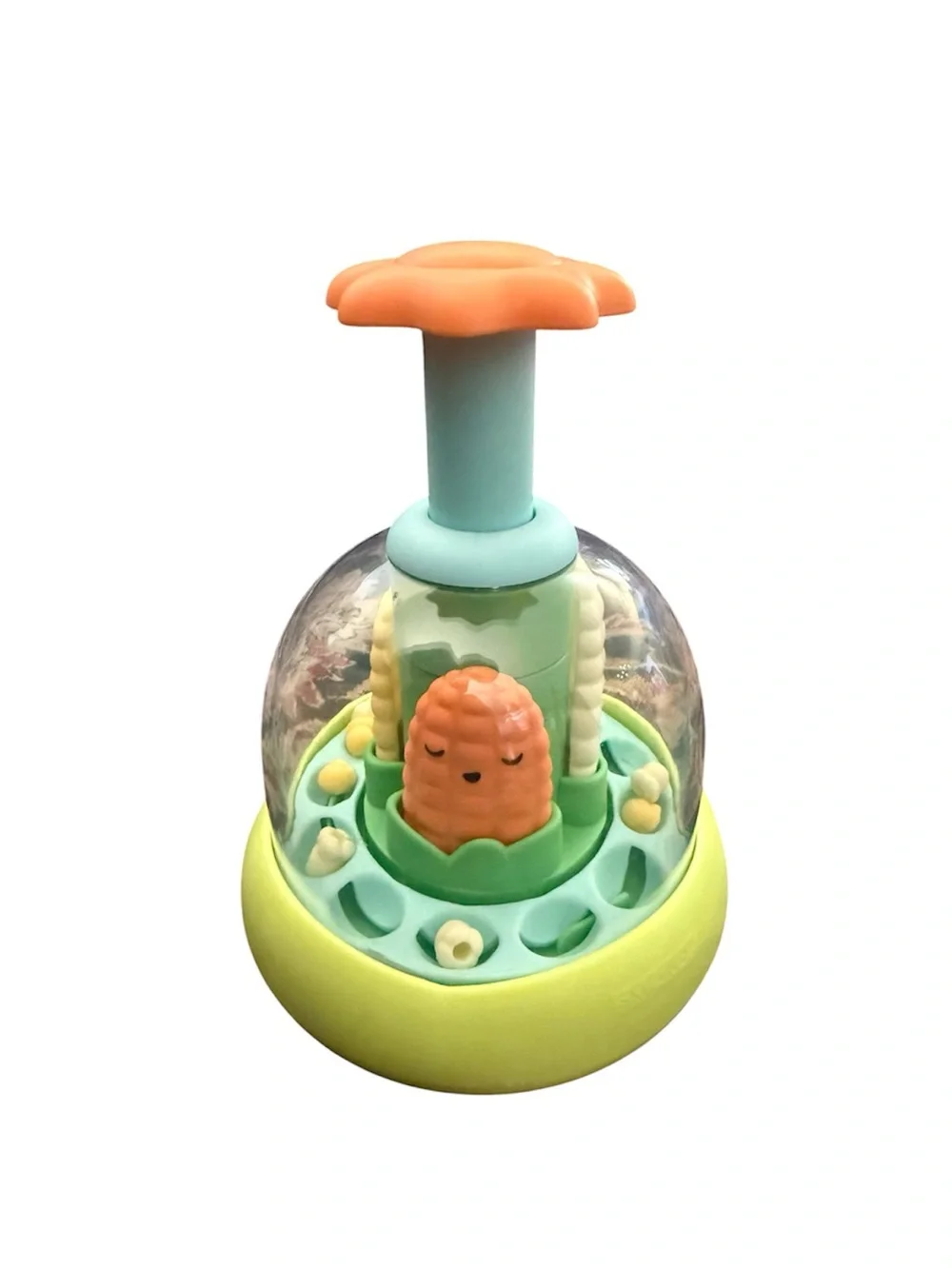 Skip Hop Popper Corn Toy - Mint Green & Orange